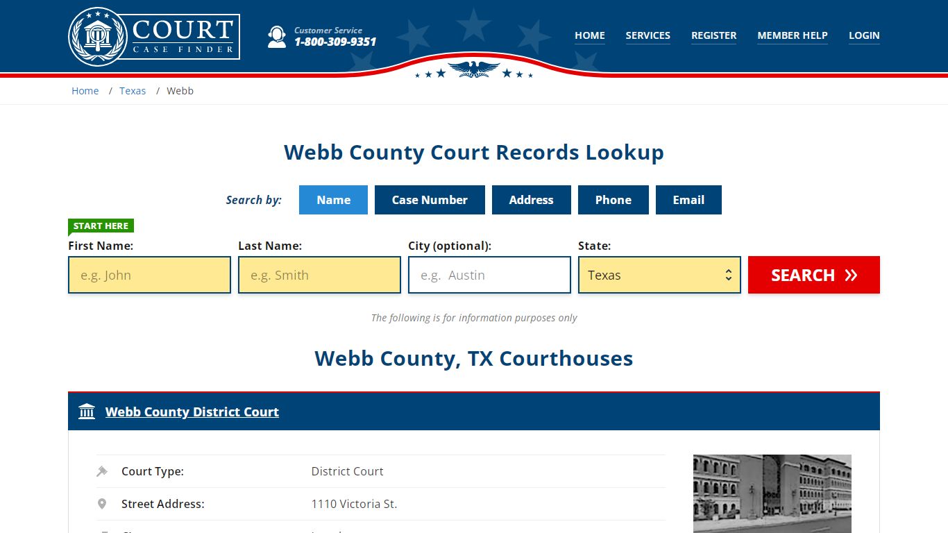 Webb County Court Records | TX Case Lookup - CourtCaseFinder.com